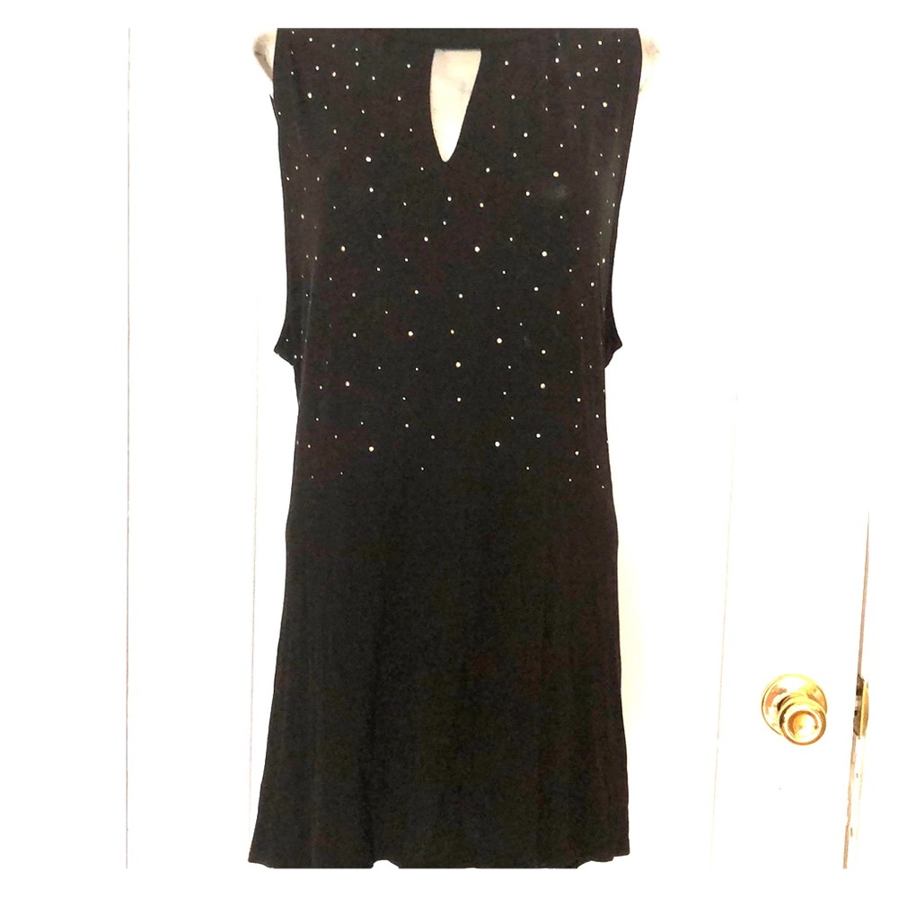 Black slinky style top